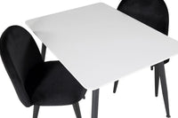 Barnstol og barnbord Velvet & Polar 50 x 80 x 60 – svart