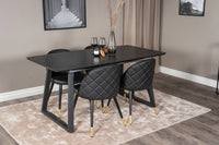 Spisestol Velvet 2-pakk – svart