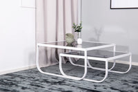 Sofabord Rocker 81 x 81 – hvit