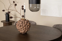 Spisestol Modesto & Stone 2-pakk + Spisebord rundt ⌀120 – brun og mokka