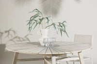 Spisebord Rives rundt ⌀150 – hvitvasket