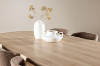 Spisegruppe Bootcut & Modesto Oval 230 x 115 + 2-pakk spisestol – natur og brun