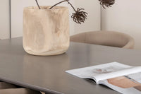 Spisegruppe Berit & Piazza 180 x 90 – beige og svart