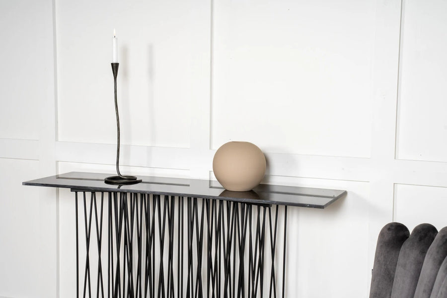 Sidebord Stone 130 x 37 – svart