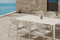 Spisegruppe Giardini & Paros rektangulær 200 x 90 – beige