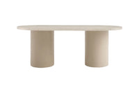 Spisebord Narvik ovalt 200 × 100 – beige