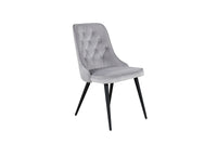 Spisestol Velvet Deluxe 2-pakk – lys grå