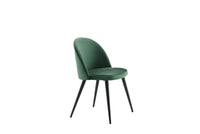 Spisestol velour 2-pakk – grønn