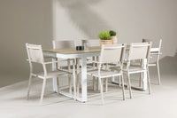 Spisegruppe Copacabana & Merlo 2-pakk 200 x 90 – beige og hvit