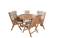 Spisegruppe Kenya + Ovalt 180 x 120 – natur