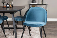 Spisestol Velvet 2-pakk – blå