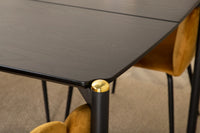 Spisestol Limhamn & Pelle + Spisebord 190 x 90 – gul og svart