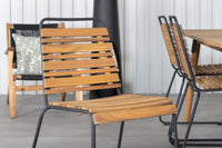 Spisegruppe Julian & Bois 210 x 100 + 2-pakk spisestol – natur