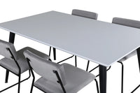 Spisegruppe Jimmy & Kenth 150 x 90 2-pakk – hvit og grå