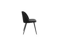 Spisestol Velvet 2-pakk – svart