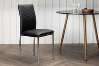 Spisestol Lily 2-pakk – svart