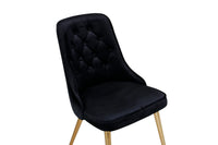 Spisestol Velvet Deluxe 2-pakk – svart