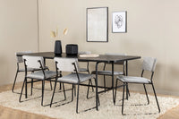 Spisegruppe Kenth & Uno 2-pakk 200 x 90 – grå og svart