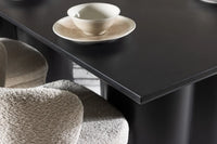 Spisegruppe Agnes & Olivia 2-pakk 210 x 100 – hvit og svart