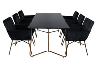 Spisegruppe Petra 190 x 90 – svart