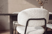 Spisegruppe Chico & Milly 2-pakk 235 × 100 – hvit og svart