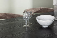 Spisegruppe Isolde & Morning oval 180 x 90 + spisestol 2-pakk – svart og brun