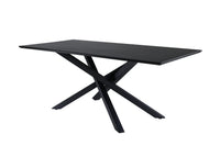 Spisebord Piazza 180 x 90 – svart