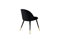 Spisestol Velvet 2-pakk – svart