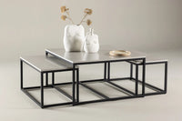 Sofabord Solna 80 cm og 73 cm x 80 og 38 cm – grå