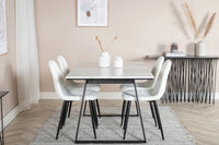 Rektangulært spisebord Estelle 140 x 90 – svart