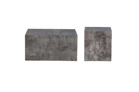 Sofabord York 40x40 + Sofabord 80 x 60 – mørkegrå