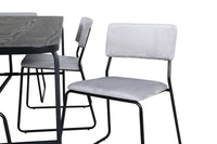 Spisegruppe Kenth & Uno 2-pakk 200 x 90 – grå og svart