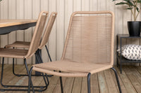 Spisegruppe Panama & Lindos 224 x 100 2-pakk – svart og brun