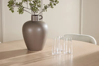 Spisegruppe Rund ⌀120 2-pakk – hvitkalket og beige