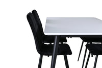 Spisegruppe Jimmy & Windu 150 x 90 – hvit og svart
