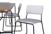 Spisegruppe Kenth & Uno 2-pakk 200 x 90 – grå og natur