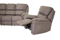 Sofagruppe Saranda med reclinersofa og reclinerlenestol – grå