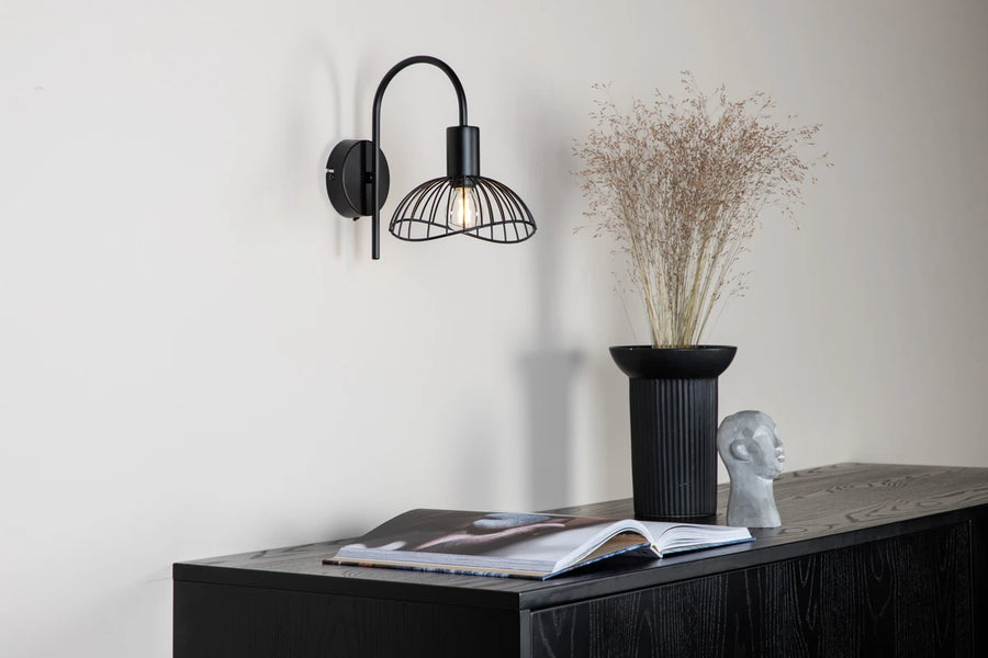 Vegglampe Elsa – svart