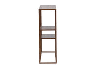 Hylle stål 26 x 81 x 80 – valnøtt