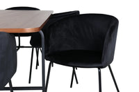 Spisegruppe Berit & Uno 200 x 90 – svart og natur
