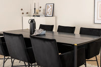 Spisegruppe Pelle & Petra 190 x 90 – svart
