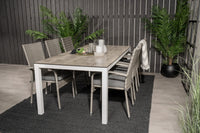 Spisegruppe Anna & Llama 2-pakk 205 × 100 – grå
