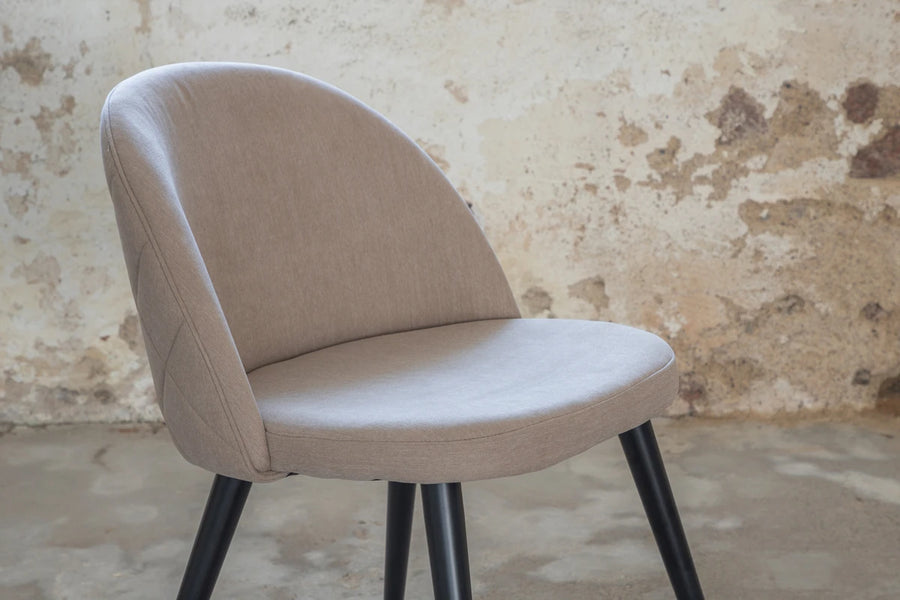 Spisestol Velvet 2-pakk – beige