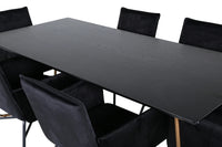 Spisegruppe Petra 190 x 90 – svart