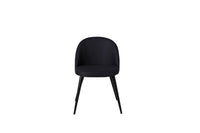 Spisestol Velvet 2-pakk – svart