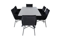 Spisegruppe Petra & Piazza 180 x 90 – svart