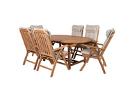 Spisegruppe Kenya + Ovalt 180 x 120 – natur