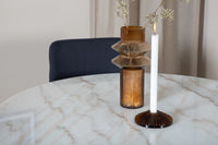 Spisestol Plaza & Estelle 2-pakk + Spisebord rundt ⌀106 – svart og hvit