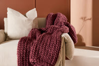 Pledd Kate 170 x 130 – vinrød