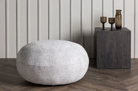 Puff Bologna 74 x 40 x 74 – lys grå